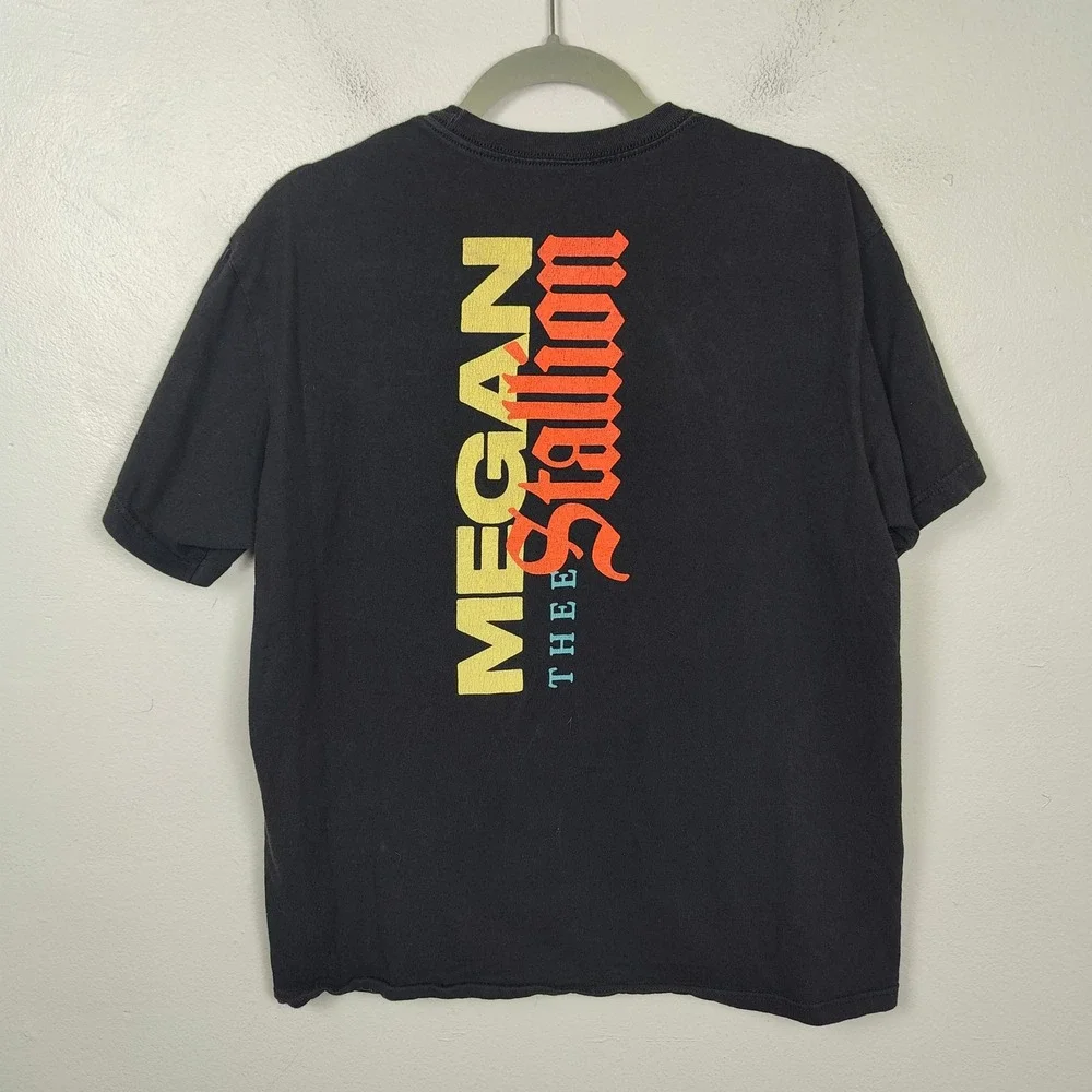 Megan Thee Stallion Hot Girl Summer Tour T-Shirt Size Medium Black Las Vegas Rap